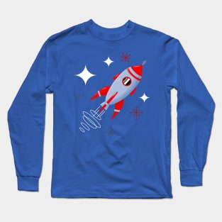 Retro Rocket Long Sleeve T-Shirt